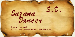 Suzana Dancer vizit kartica